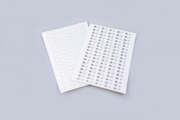 28 × 12 mm A4 Cryo Labels (20 sheets and labelling software Barcode Forge)